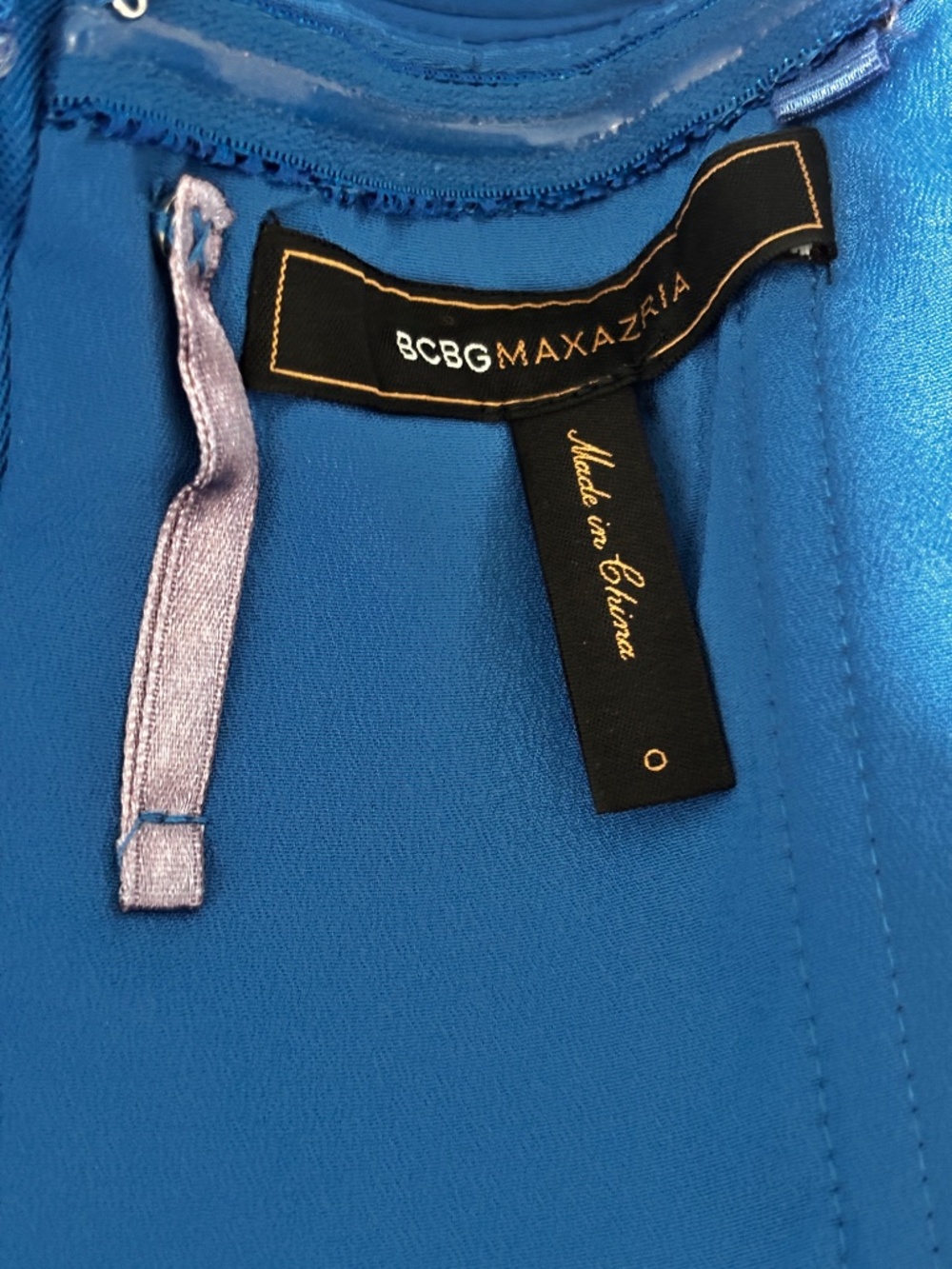 BCBGMaxAzria Strapless Peplum Mini Dress - Larkspur Blue Size 0 - Picture 9 of 10
